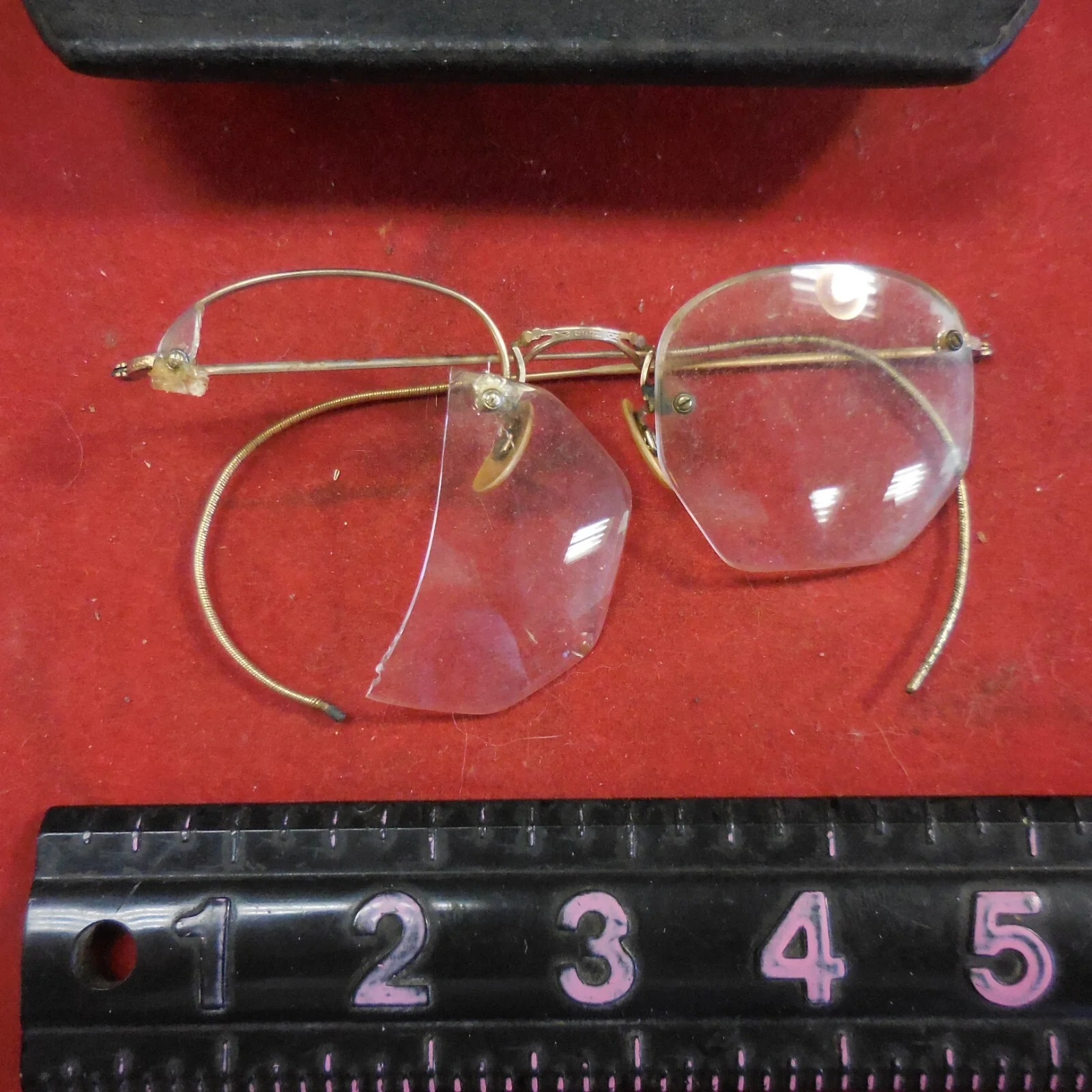 Gold & Wood Paris Eyeglass Case & Wood Storage Display Case #2 3