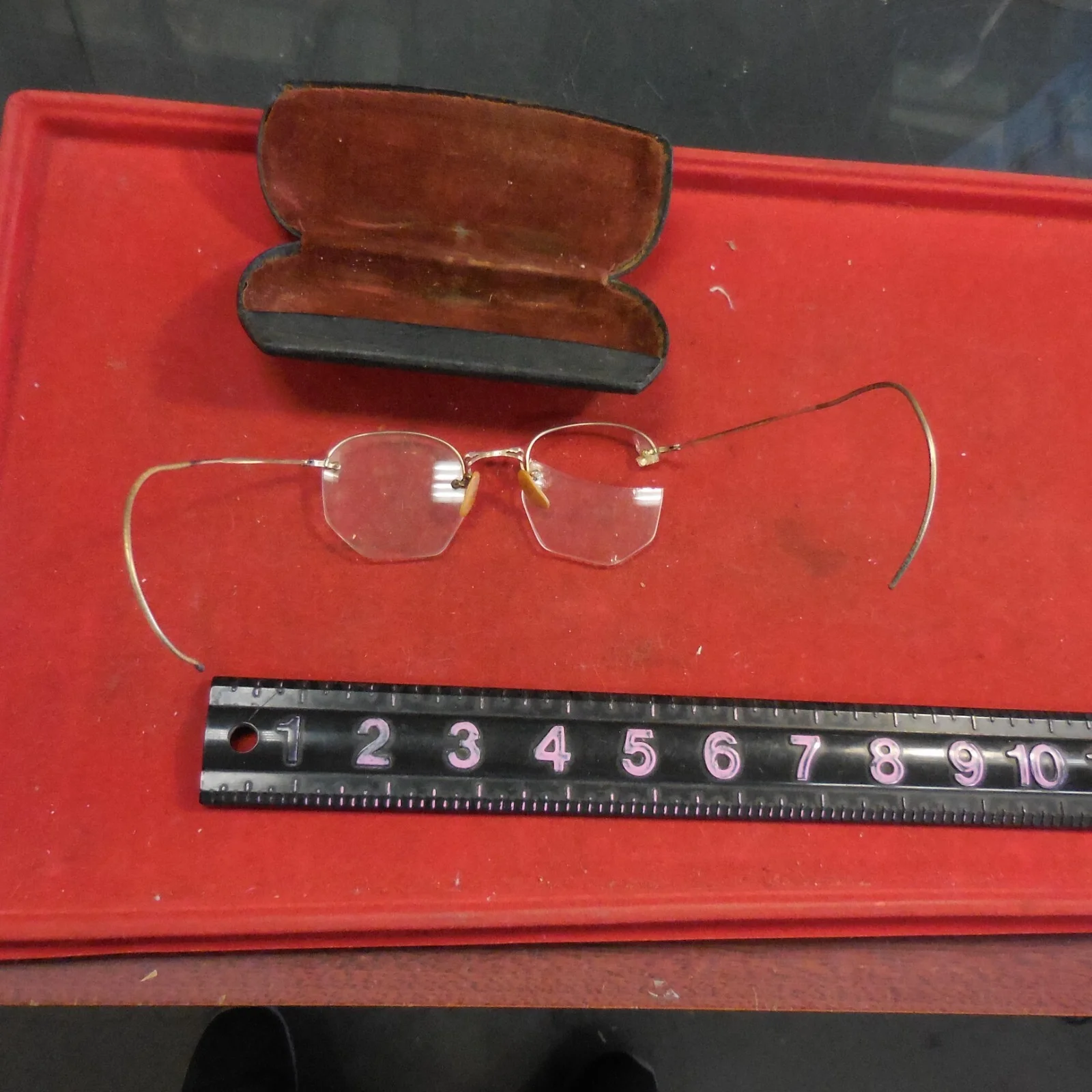 Gold & Wood Paris Eyeglass Case & Wood Storage Display Case #2 4