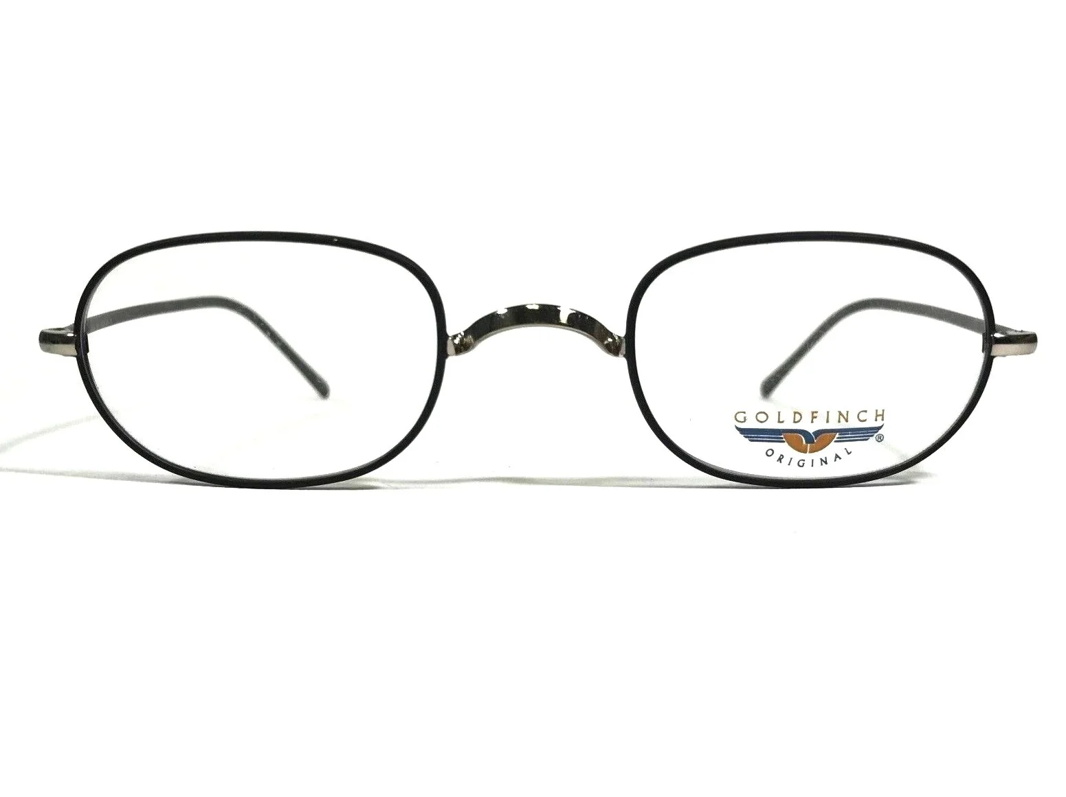 Goldfinch G505 633 Eyeglasses Frames Black Gunmetal Round Full Rim 44-22-140