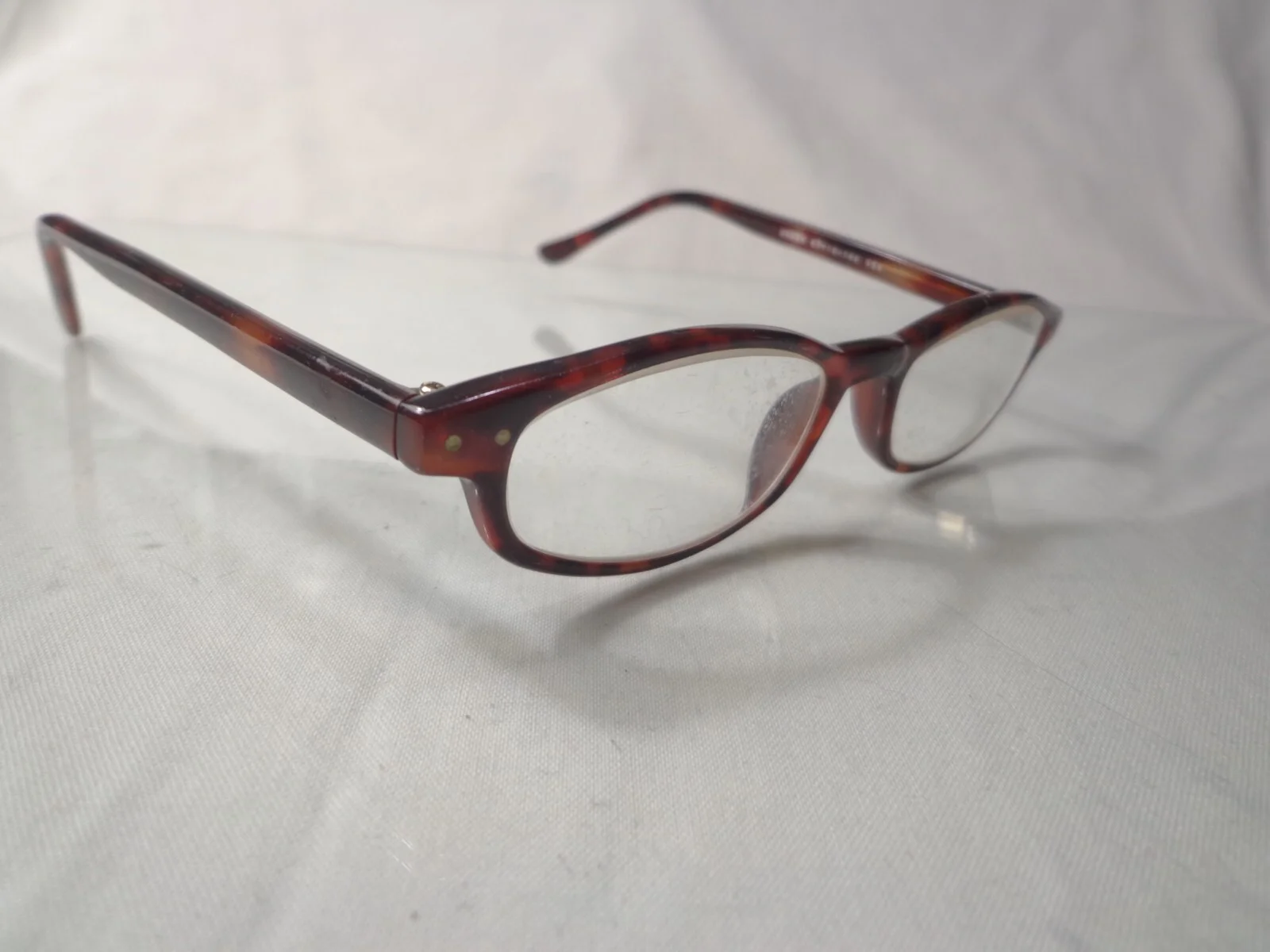 GOTHAM STYLE #11 USA 47-18-140 EYEGLASSES AMBER FULL RIM FRAME 2