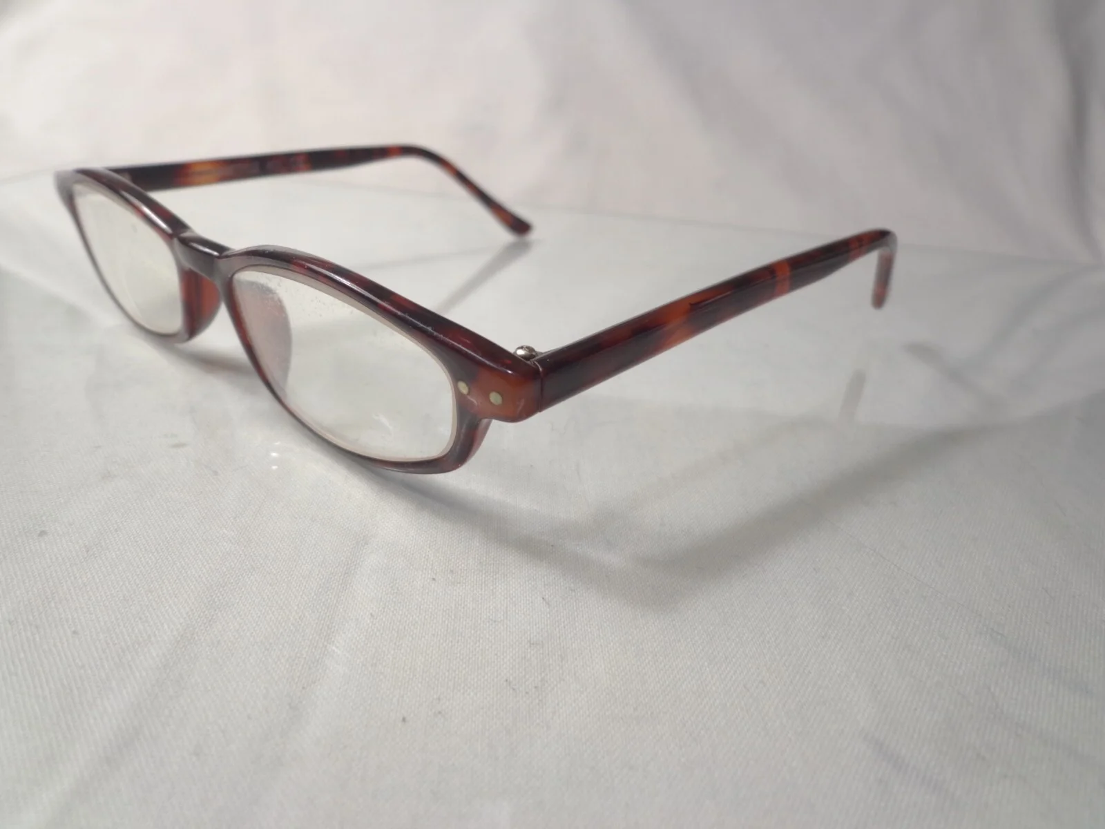 GOTHAM STYLE #11 USA 47-18-140 EYEGLASSES AMBER FULL RIM FRAME 3