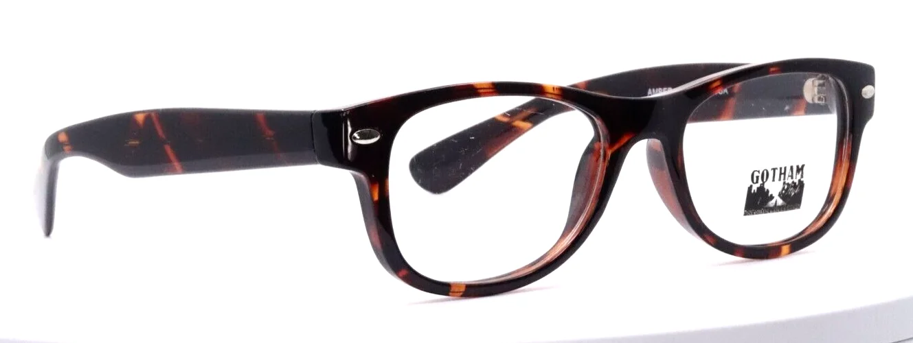 GOTHAM STYLE #148 JR Amber Tortoise Boys Kids Square Eyeglasses 46-18-135 B:35 3