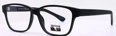 Gotham Style #234 Matte Black Square Mens Full Rim Eyeglasses Frames 56-15-145