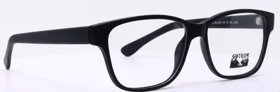 Gotham Style #234 Matte Black Square Mens Full Rim Eyeglasses Frames 56-15-145 3