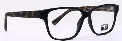 Gotham Style #234 Matte Black/Tortoise Square Mens Eyeglasses Frames 56-15-145 3