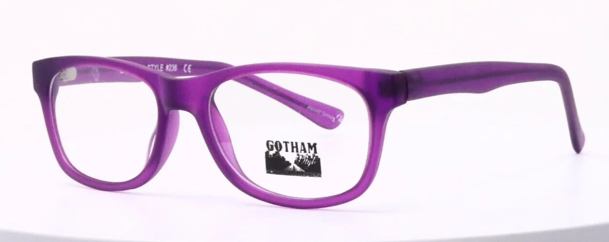 GOTHAM STYLE #236 Matte Purple Womens Oval Full Rim Eyeglasses 48-16-130 B:33