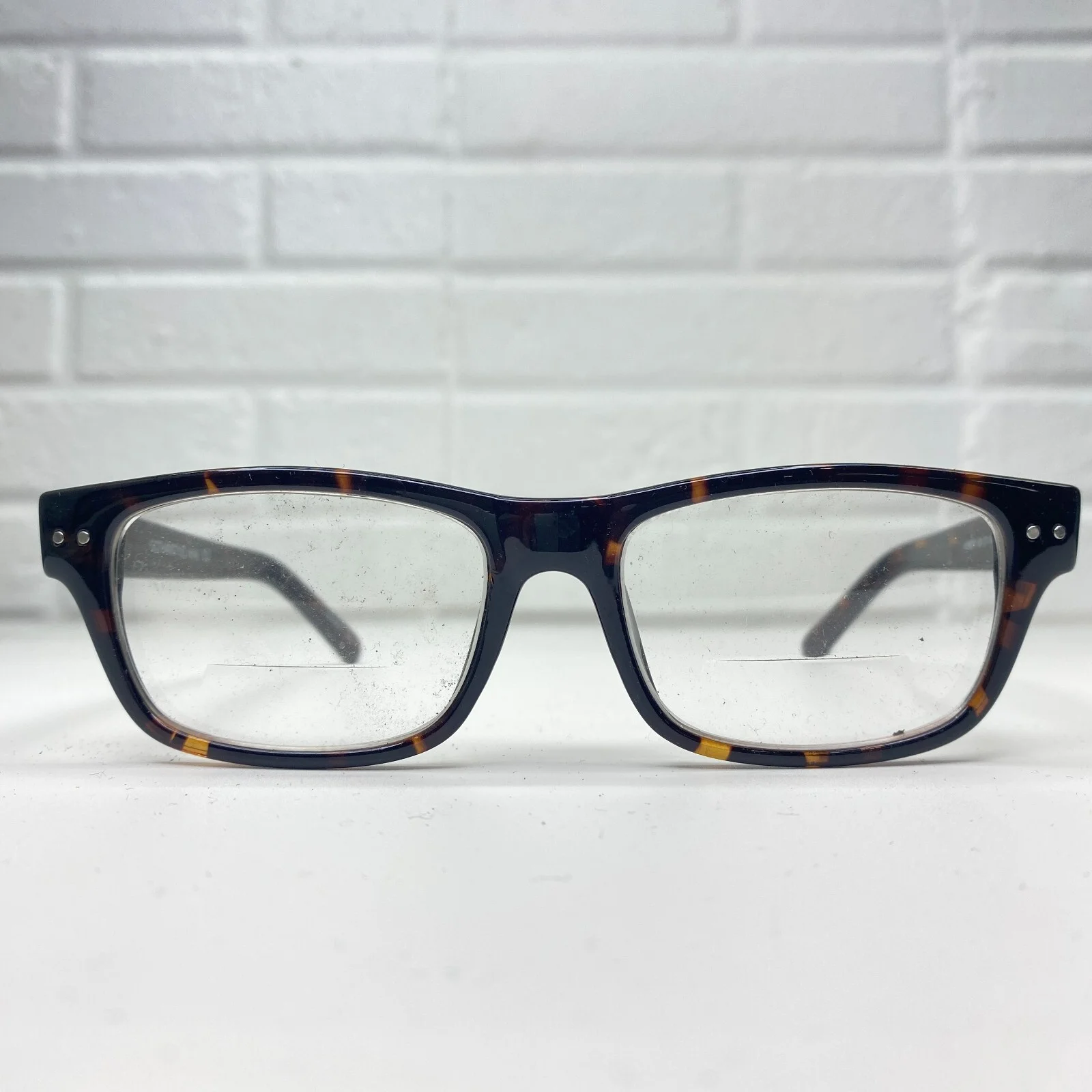 Gotham Style Eyeglasses Frames Brown Womens 50-17-140 Amber Full Rim 18907
