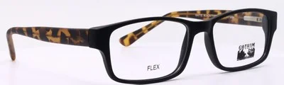 Gotham Style #FLEX 18 Matte Black /Tortoise Rectangle Mens Eyeglasses 53-17-140 3