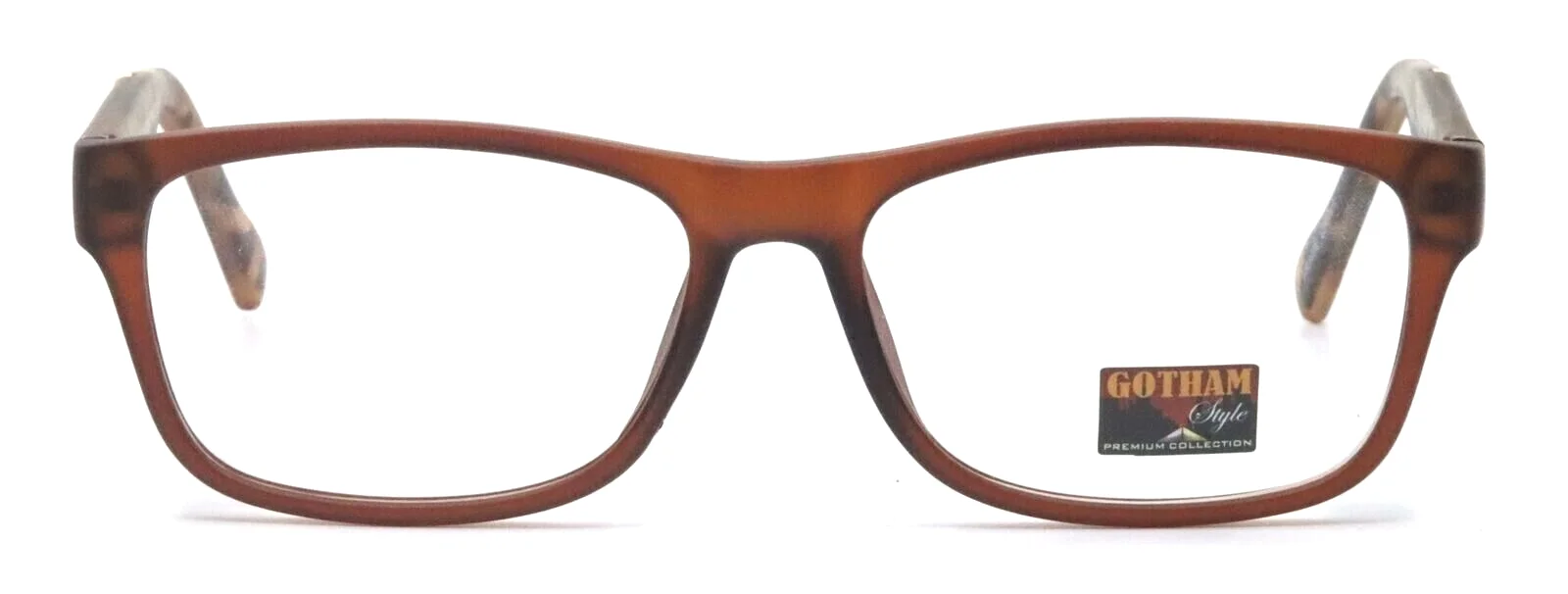 GOTHAM STYLE Flex 29 Matte Brown Square Mens Full Rim Eyeglasses 53-16-145 2