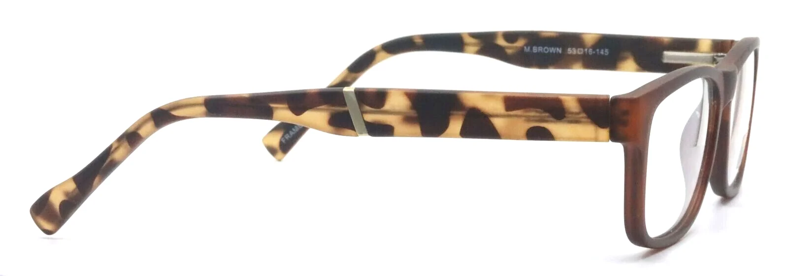 GOTHAM STYLE Flex 29 Matte Brown Square Mens Full Rim Eyeglasses 53-16-145 4