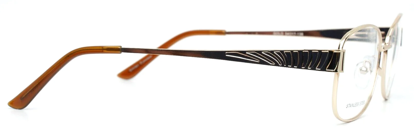 GOTHAM STYLE Stainless 29 Gold Womens Cat Eye Eyeglasses 54-17-138 B:39 4
