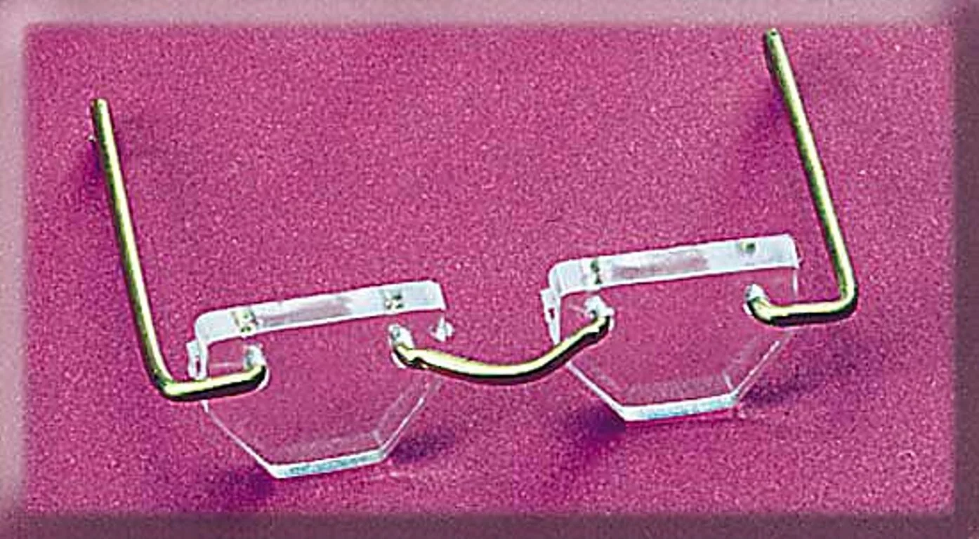 Granny Eyeglasses Hex Style for dolls Santa crafts 3-1/4