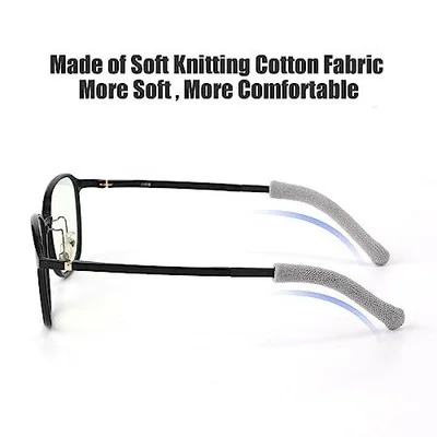 Gray Eyeglass Ear Cushions, anti Slip Temple Pads for Glasses 4