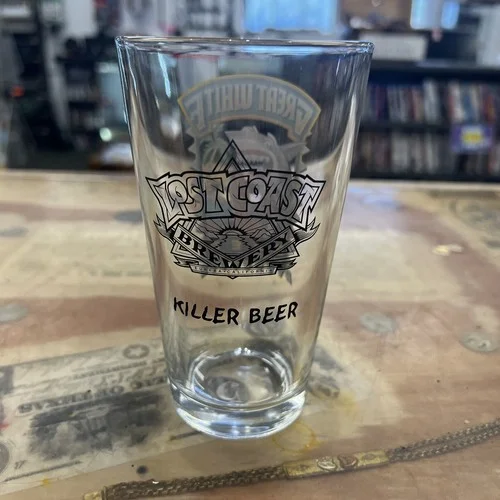 GREAT WHITE LOST COAST BREWERY pint glass (rare alternate logo) Eureka, CA 2