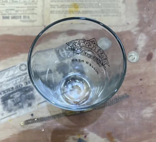 GREAT WHITE LOST COAST BREWERY pint glass (rare alternate logo) Eureka, CA 3