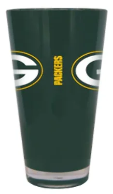 Green Bay Packers Glass 20oz Pint Plastic Insulated CO