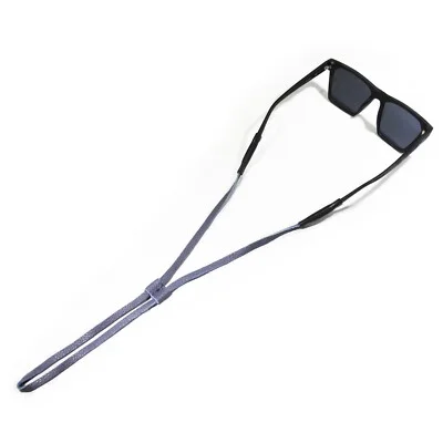 Grey Slide Sunglass Strap /Long Adjustable Eyeglass Retainer