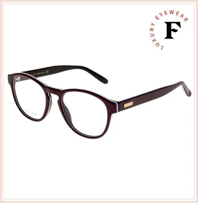GUCCI 0273 Burgundy Black White Clubmaster Unisex Eyeglasses 50mm GG0273O 4