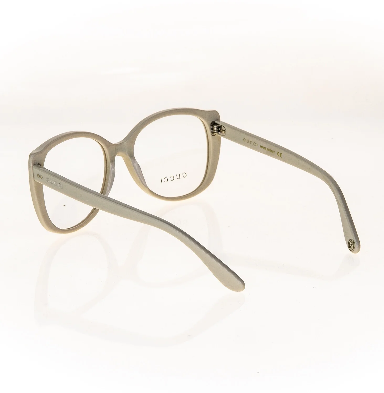 GUCCI 0474 Ivory White Oversized Retro Eyeglasses 54mm GG0474O Optical Frame 004 4