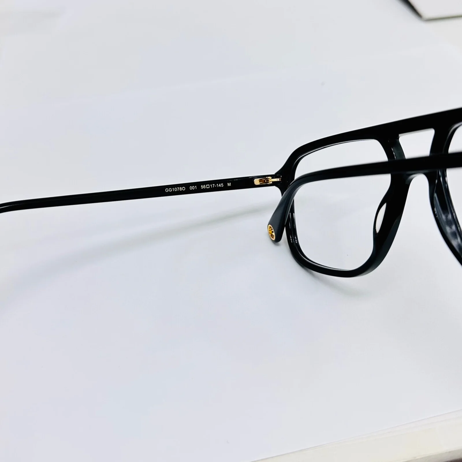 GUCCI Authentic 1078 Black Chain Charm Eyeglasses GG1078O Optical Frame 001 3