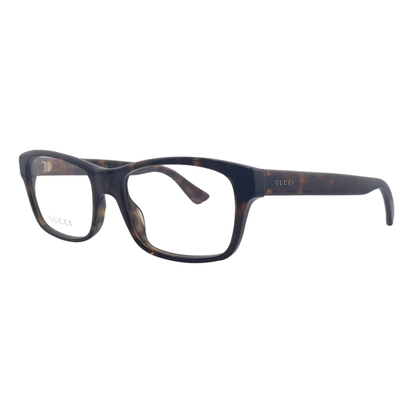 Gucci Brown Rectangle Optical Eyeglasses Frames 55mm 18mm 145mm - GG0006O 2