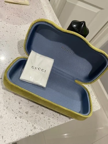 Gucci Case Hard Shell Velvet Eye Glasses and Sunglasses - NEW ORIGINAL -5 COLORS 2