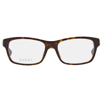 Gucci Demo Rectangular Unisex Eyeglasses GG0006O 007 55 GG0006O 007 55