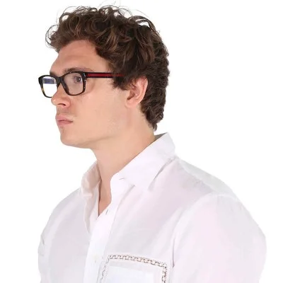 Gucci Demo Rectangular Unisex Eyeglasses GG0006O 007 55 GG0006O 007 55 3