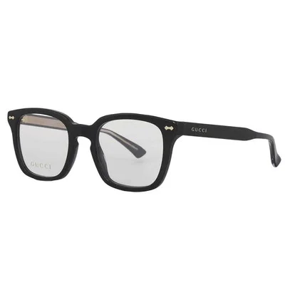 Gucci Demo Square Unisex Eyeglasses GG0184O 001 50 GG0184O 001 50 2