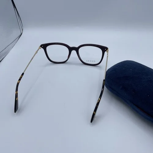Gucci Eyeglasses Frames GG0110O 006 49 -19-145 Burgundy Gold Made in Japan 3
