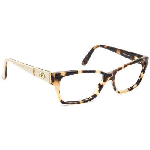 Gucci Eyeglasses GG 3559 L7B Tortoise/Ivory Crystals Cat Eye Italy 53[]14 135