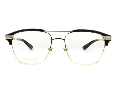 Gucci Eyeglasses GG0241o-002-54 Gold Frame Transparent Lenses 2