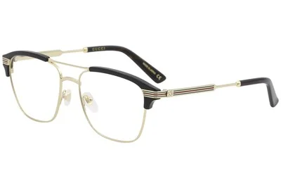 Gucci Eyeglasses GG0241O GG/0241/O 002 Gold/Black Full Rim Optical Frame 54mm