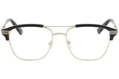 Gucci Eyeglasses GG0241O GG/0241/O 002 Gold/Black Full Rim Optical Frame 54mm 2