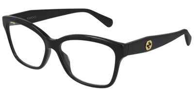 Gucci Eyeglasses GG0798o-004-55 Black Frame Transparent Lenses