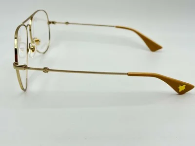Gucci Eyeglasses New Authentic GG0515O 002 Gold 58 14 145 NWT Aviator 3