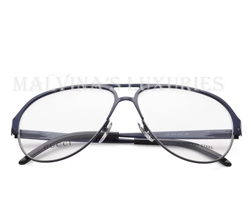 GUCCI EYEGLASSES OPTICAL LENS AVIATOR METAL FRAME GG 2216 3