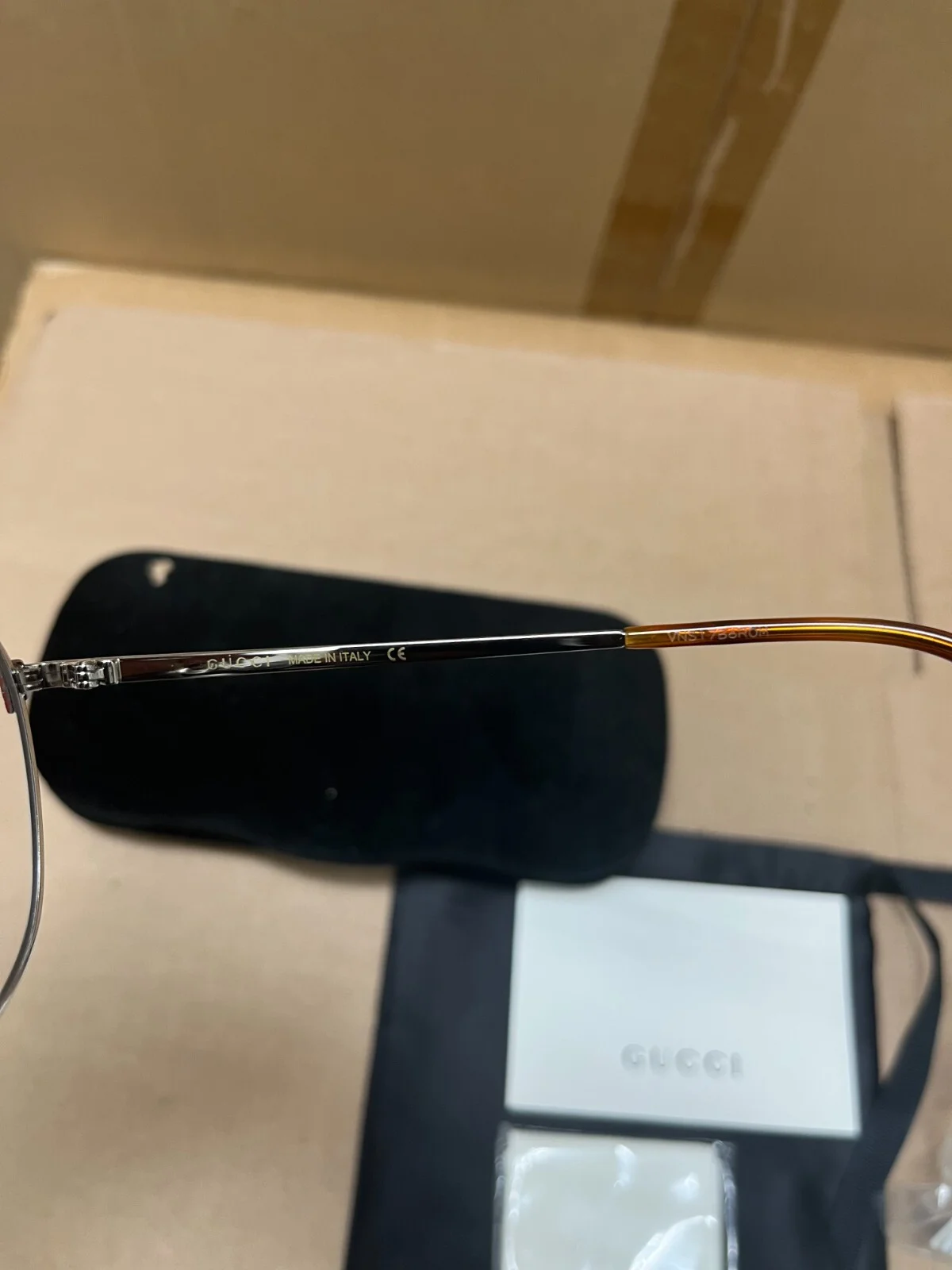 gucci eyeglasses silver-green-transparent gg0577OA 004 57-15-140 3