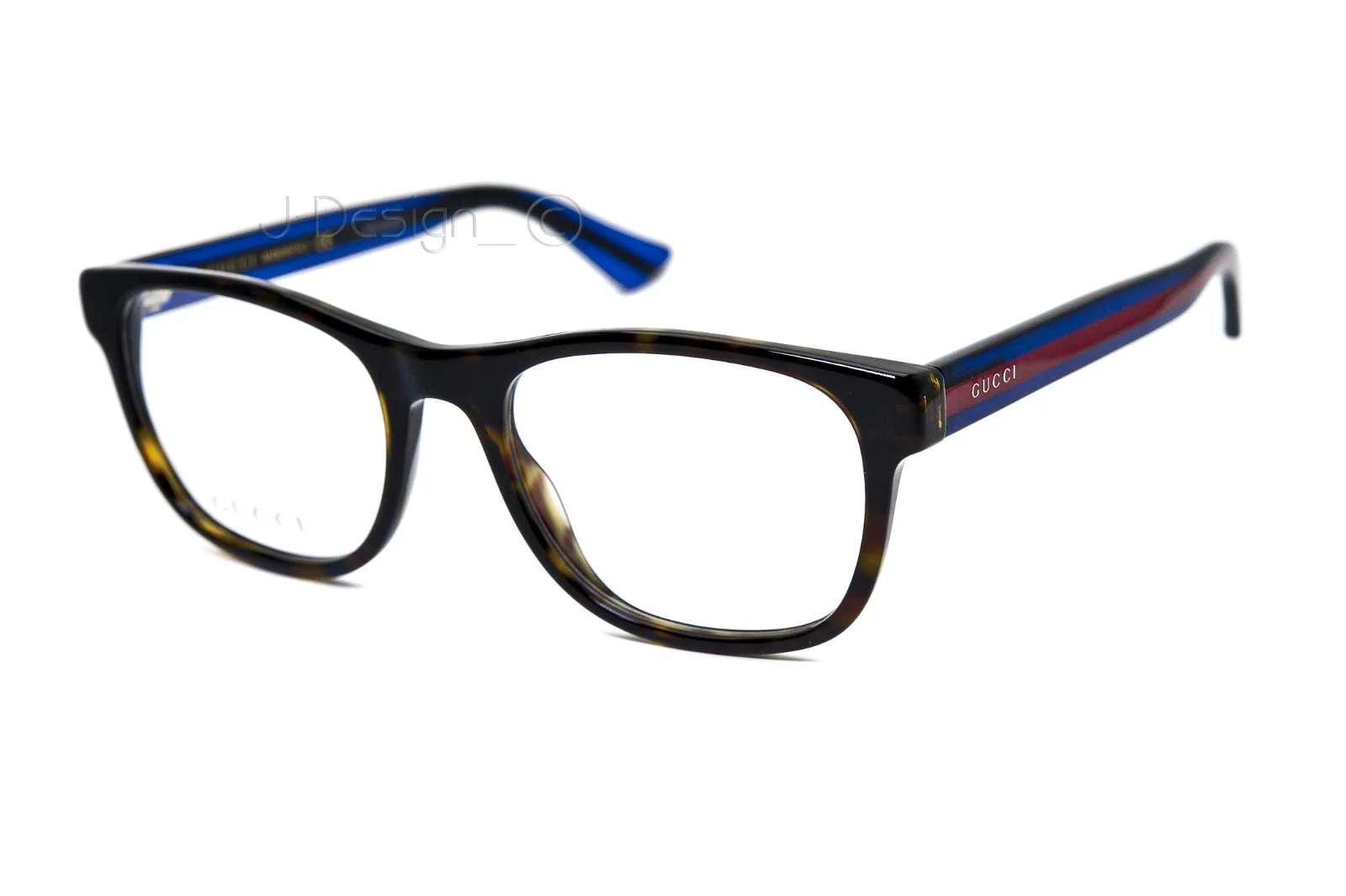 GUCCI GG 0004O 003 Dark Tortoise 53/19/145 Eyeglasses Made Italy 3