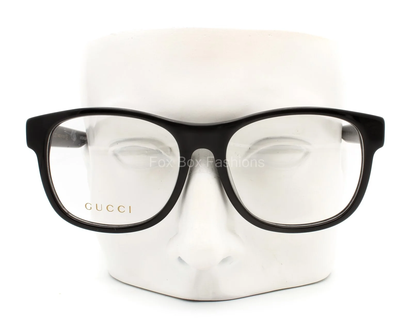 Gucci GG 0004OA 001 Eyeglasses Glasses Polished Black 55-17-145 Alternative Fit 3