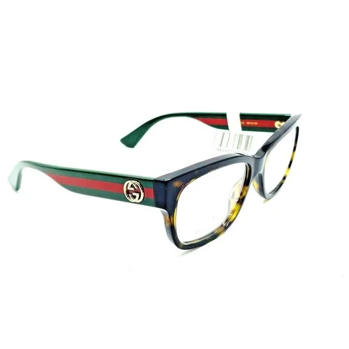 Gucci GG 0278O 012 Havana Plastic Rectangle Eyeglasses 55mm