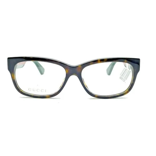 Gucci GG 0278O 012 Havana Plastic Rectangle Eyeglasses 55mm 2