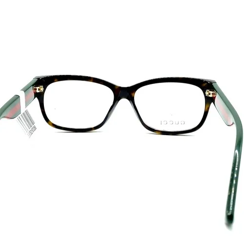 Gucci GG 0278O 012 Havana Plastic Rectangle Eyeglasses 55mm 3