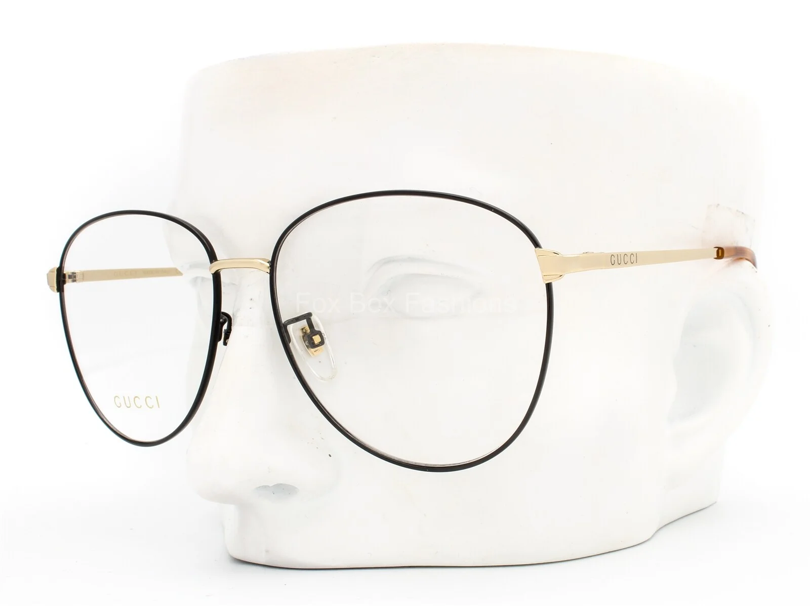 Gucci GG 0577OA 002 Eyeglasses Glasses Black & Gold 57-15-140 Alternative Fit