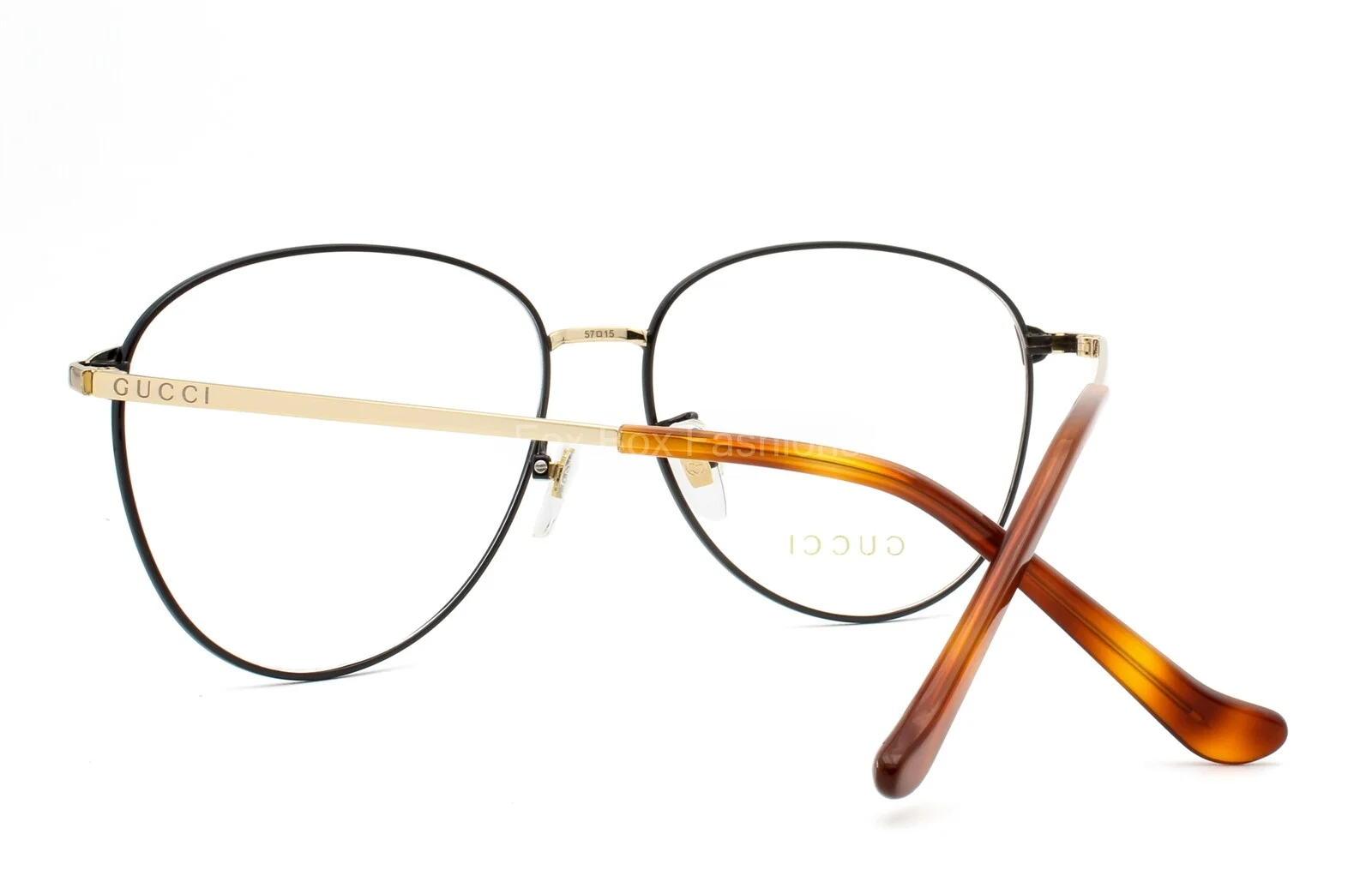 Gucci GG 0577OA 002 Eyeglasses Glasses Black & Gold 57-15-140 Alternative Fit 4