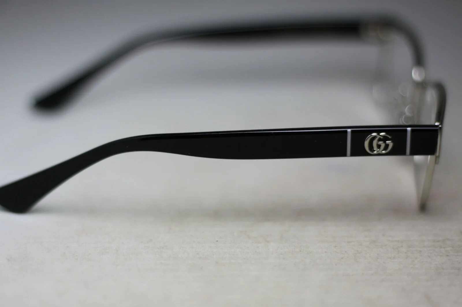 Gucci GG 07510 001 POLISHED BLACK/SILVER 49-16-145 ITALY MADE 9503 2