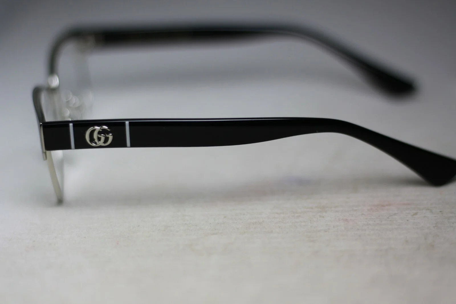 Gucci GG 07510 001 POLISHED BLACK/SILVER 49-16-145 ITALY MADE 9503 3