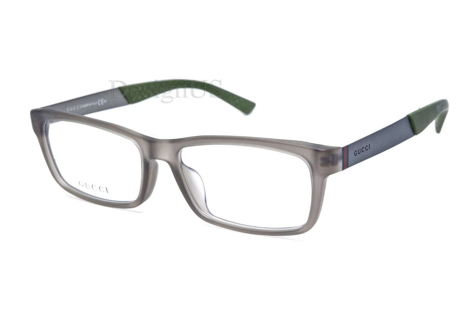 GUCCI GG 1057/F CTG Asian Fit Gray Transparent 54/16/145 Eyeglasses Italy 2