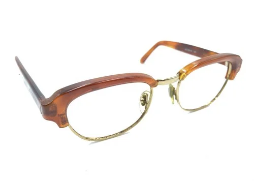 Gucci GG 2394/S 056 Gold Brown Clubmaster Eyeglasses Frames 49-20 140 Italy