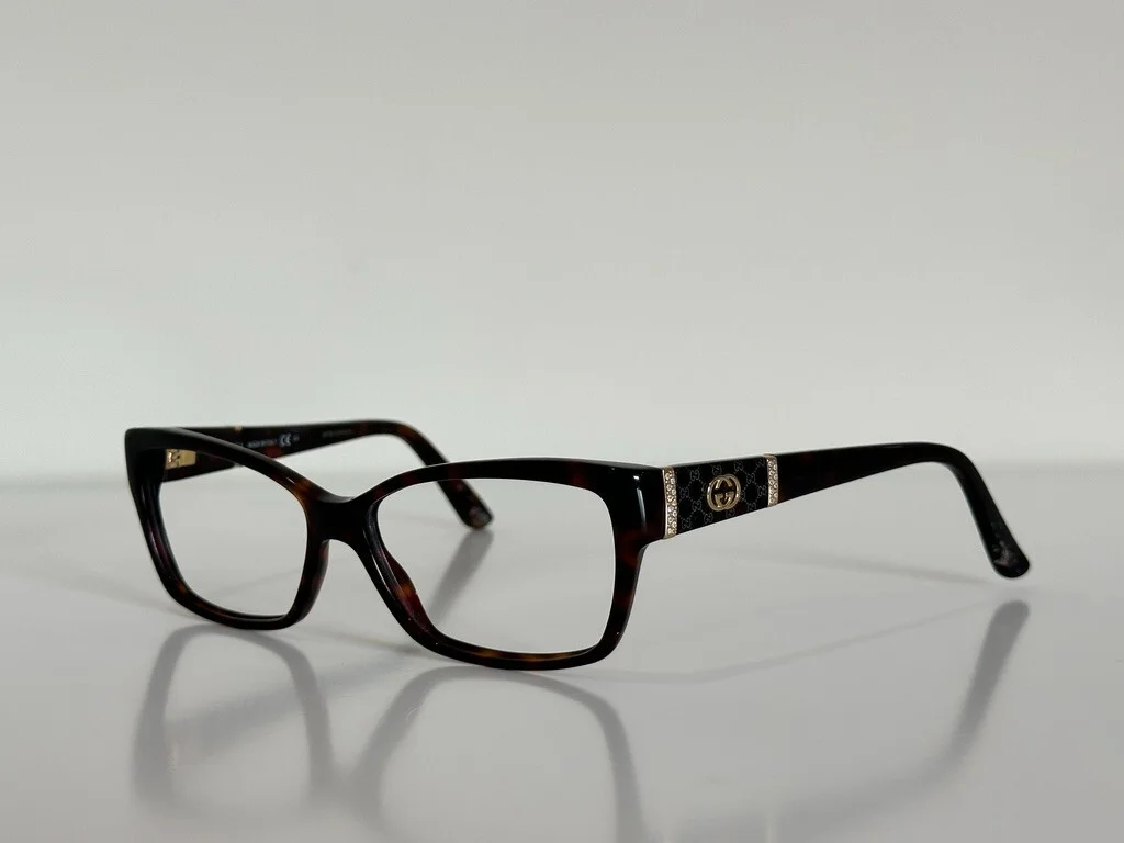Gucci GG 3559 TVD Square Havana Brown Eyeglasses Optical Frame 53-14-135